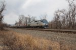 Amtrak 93 with train 42 heading toward Harrisburg